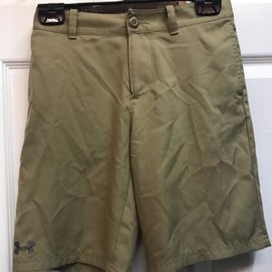 Boys khaki golf shorts